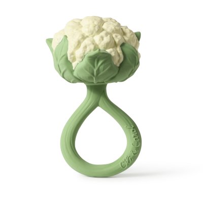 OLI & CAROL Anneau de dentition 2 en 1 chou-fleur