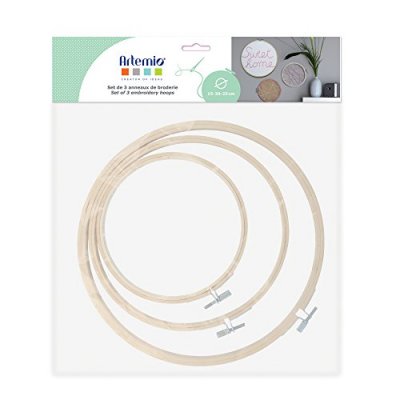 ARTEMIO Anneaux de broderie 3 tailles - art&eacute;mio