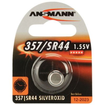 ANSMANN  357 Silveroxid Sr44 Batteries Argent&eacute;