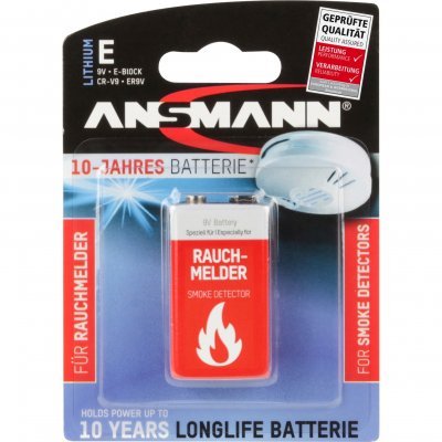 ANSMANN  9V Lithium Batterie &agrave; usage unique