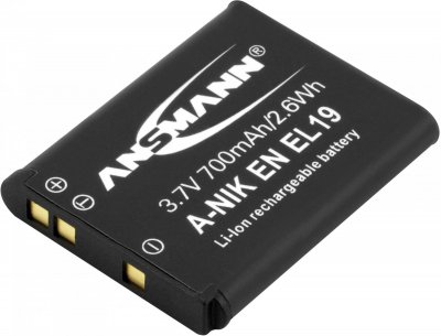 ANSMANN  A-nikon En-el19 700mah 3.7v Lithium Battery Argent&eacute;