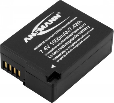 ANSMANN  A-pan Dmw-blc12 1000mah 7.4v Lithium Battery Argent&eacute;