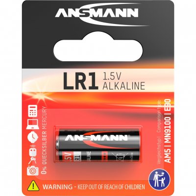 ANSMANN  batterie 1,5V alcaline type LR1 (5015453) 