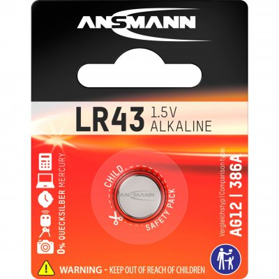 ANSMANN  - Batterie LR43 - Alcaline 