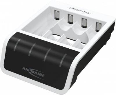 ANSMANN  Chargeur rapide Comfort Smart, blanc/noir