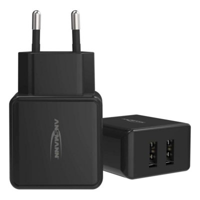 ANSMANN  home chargeur hc212 2xusb 2400ma noir DFX-621700