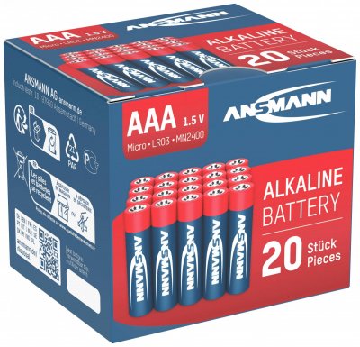 ANSMANN  LR03 Red-Line Pile LR3 (AAA) alcaline(s) 1.5 V 20 pc(s) 
