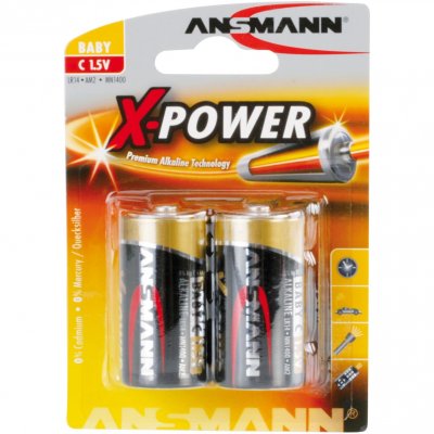 ANSMANN  Paquet 5015623 X-Power Super Alkaline Baby C LR14 / 2