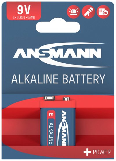 ANSMANN  - Pile Alcaline 9V Block (1 pce) (1515-0000)