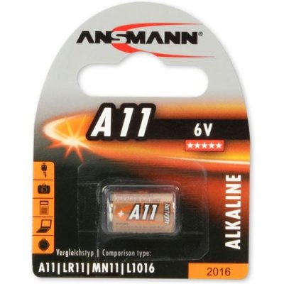 ANSMANN  Pile alcaline A11, 6 Volt, blister de 1 