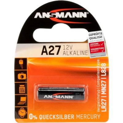 ANSMANN  Pile alcaline A27, 12 Volt, blister de 1 