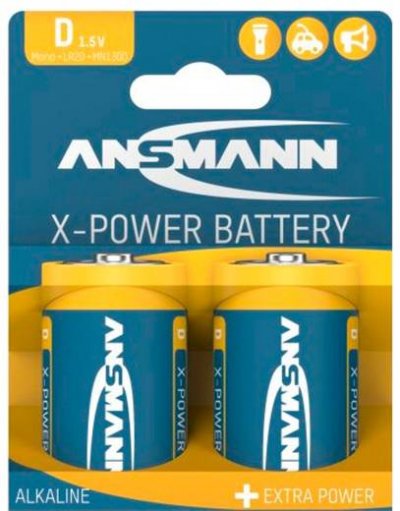 ANSMANN  pile alcaline X-Power, Mono (D), 2 pcs. pack (5015633) 
