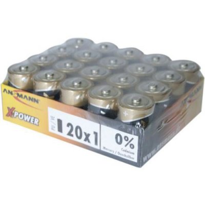 ANSMANN  Piles alcalines industrielles 5015701 LR20 / D colisage de 20