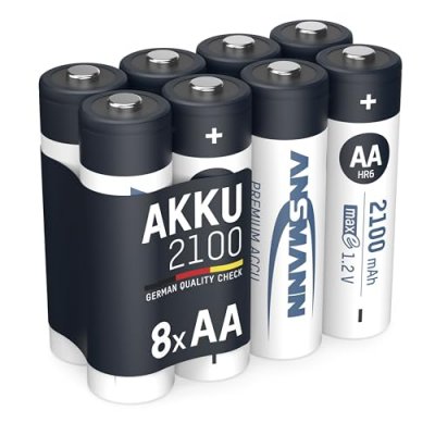 ANSMANN  Piles rechargeables HR6 NiMH 2100 mAh 1,2 V (lot de 8)
