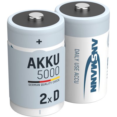 ANSMANN  Piles rechargeables Mono D HR20 2 pcs 5000 mAh 5030922 