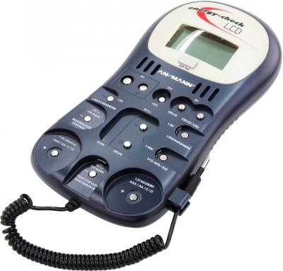 ANSMANN  Testeur de piles Energy Check LCD 10 x 3,4 x 19,5 cm 4000392 