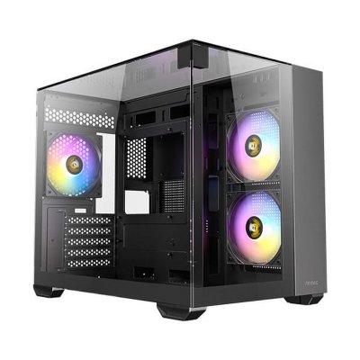 ANTEC  CX600M Trio ARGB Mini Tower Noir, Transparent - Neuf