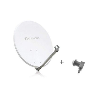 M E Antenne Aluminium Ant 65HD + LNB Single - 65 CM, Gain 36,3 DB, 12,625 GHz