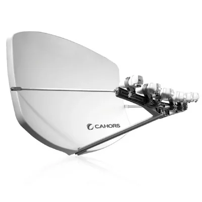 CAHORS antenne satellite compacte + 4 supports lnb - 0140955