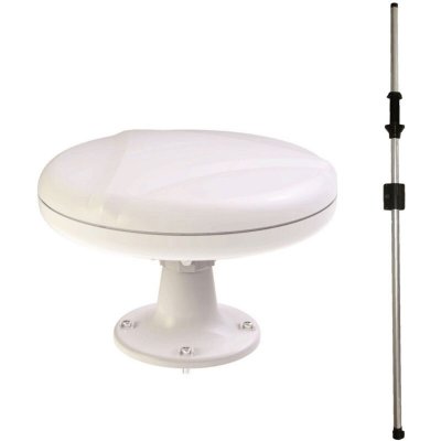 ANTARION Antenne tnt Omnidirectionnelle 35dB + Mat Traversant Camping Car Caravane - 