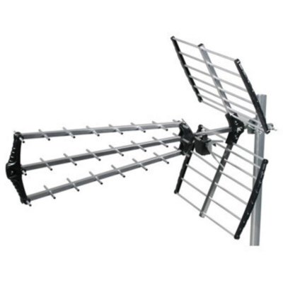 Antenne tnt trinappe pr&eacute;mont&eacute;e gain 18db uhf rateau terrestre toit maison