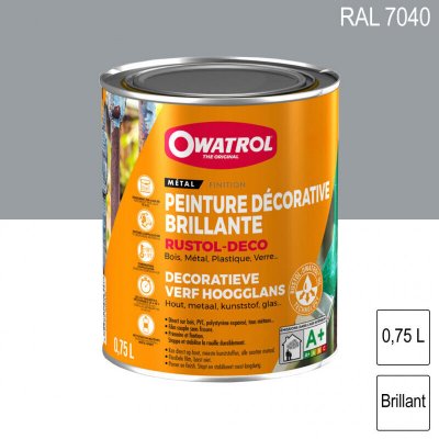 OXI Anti-rouille Rustol - gris fen&ecirc;tre - 0.75 l - Owatrol