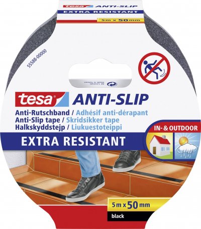 TESA Anti slip, 1 PI&Egrave;CE, 5 M x 50 MM, noir, 555880000011 - 