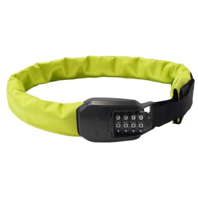 HIPLOK Antivol &agrave; cha&icirc;ne portable Hiplock SPIN - Neon Yellow
