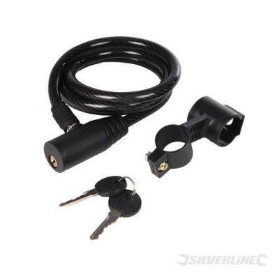 SILVERLINE Antivol &agrave; v&eacute;lo 10 mm x 1,2 m  441168