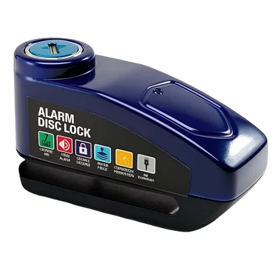 AVIZAR Antivol Bloque Disque avec Alarme 110 dB pour V&eacute;lo Moto Poussette Bleu