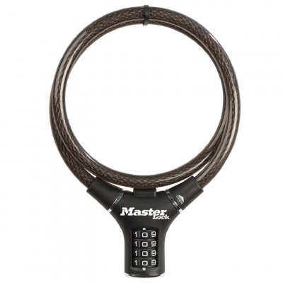 MASTER LOCK Antivol c&acirc;ble &agrave; code Masterlock 12mm x 90cm noir