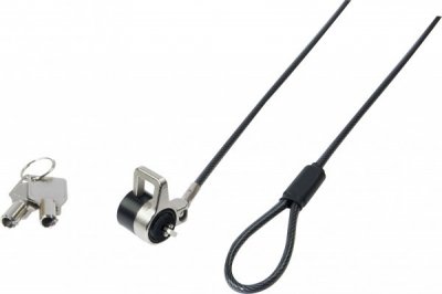 DACOMEX Antivol k-lock pour pc portable avec passe c&acirc;ble securis&eacute;