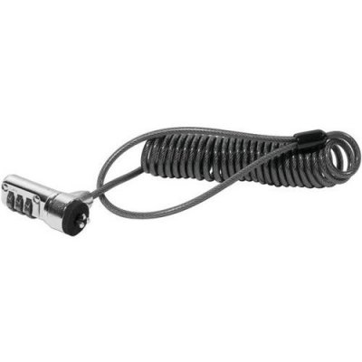 DACOMEX Antivol PC portable &agrave; code et c&acirc;ble spirale extensible 1,8M