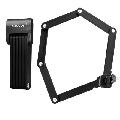 AVIZAR Antivol Pliant en Acier 76cm pour V&eacute;lo Moto  Noir