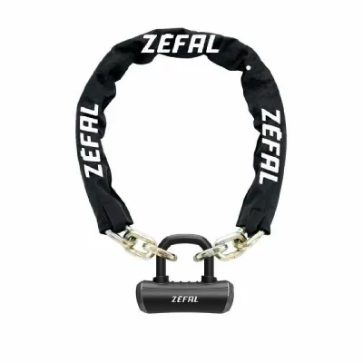ZEFAL Antivol velo chaine a cle k-traz m18 diam 10mm noir 1.10m avec 3 cles