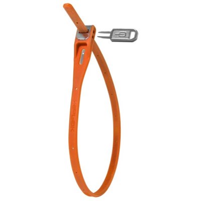 HIPLOCK Antivol V&eacute;lo HipLok Z-Lok Armoured Reuseable Tie - 40cm Orange