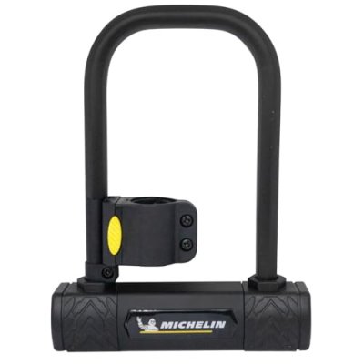 MICHELIN Antivol velo u 105 x 245mm noir avec support fixation au cadre