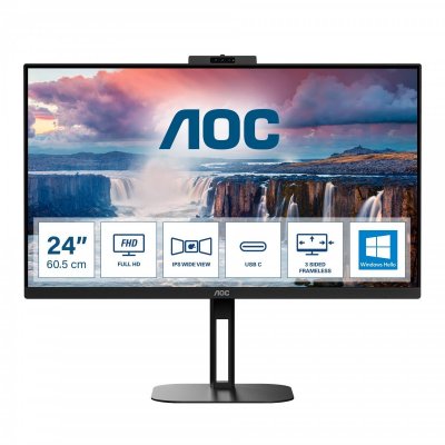 AOC  23.8 L 24V5CW/BK Webcam 2MP Windows Hello