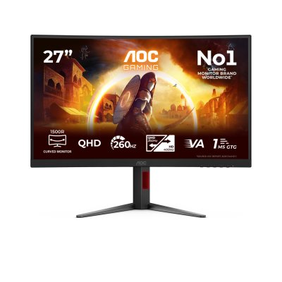 AOC  CQ27G4Z2 Moniteur Gaming 27 Quad HD Incurv&eacute; 260 Hz - Neuf