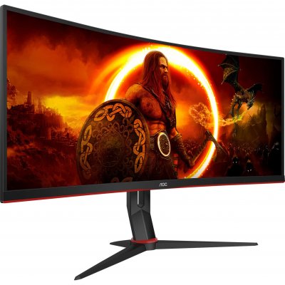 AOC  CU34G2XP/BK Ecran 34" LCD incurv&eacute; LED 3440x1440 pixel