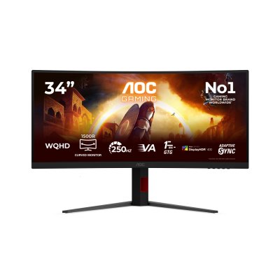 AOC  CU34G4ZCA Moniteur incurv&eacute; 34 3440x1440 250Hz - Neuf