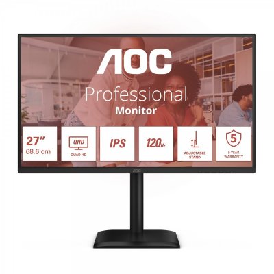 AOC  E4 Q27E4U 27"" LED Quad HD 4 ms Noir