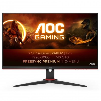 AOC  G2 24G2ZE/BK 23.8"" LED Full HD 0,5 ms Noir, Rouge
