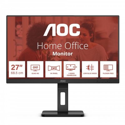 AOC  Q27E3UMF &eacute;cran plat de PC 68,6 cm (27"") 2560 x 1440 Q27E3UMF