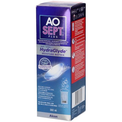 ALCON Aosept Plus Avec Hydraglyde + 1 Etui &agrave; Lentilles