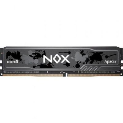 APACER  NOX DDR5 16GB 6000MHz CL38 1.35V DIMM Noir - RAM Gaming (ECC PMIC dissipateur)