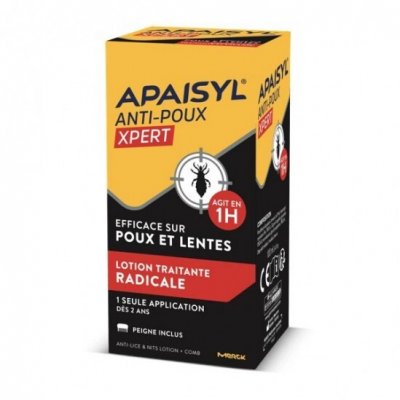 APAISYL  xpert lentes et poux - lotion + peigne, 200ml