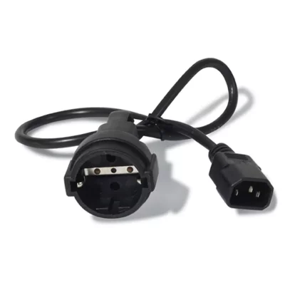 APC  AP9880 c&acirc;ble &eacute;lectrique Noir 0,6 m Coupleur C14 CEE7/7 AP9880