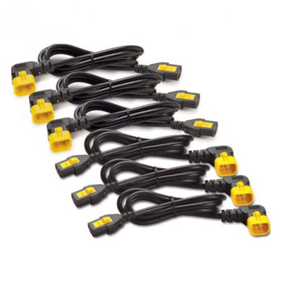APC  C13 - C14 (90 Deg), 1.8m, 6-pack Noir, Jaune 1,83 m AP8706R-WW