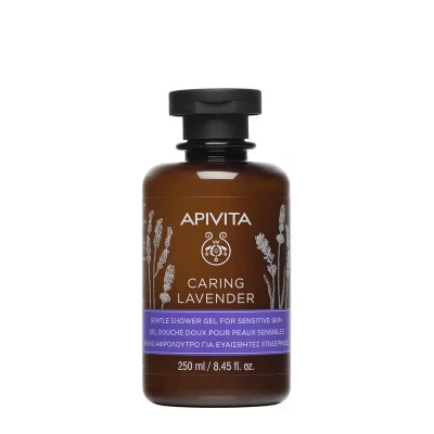 APIVITA  Caring Lavender Gel Douche Doux Pour Peaux Sensibles 250 Ml